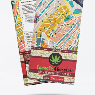 Euphoria Cannabis-Zartbitterschokolade mit 100mg Cannabis