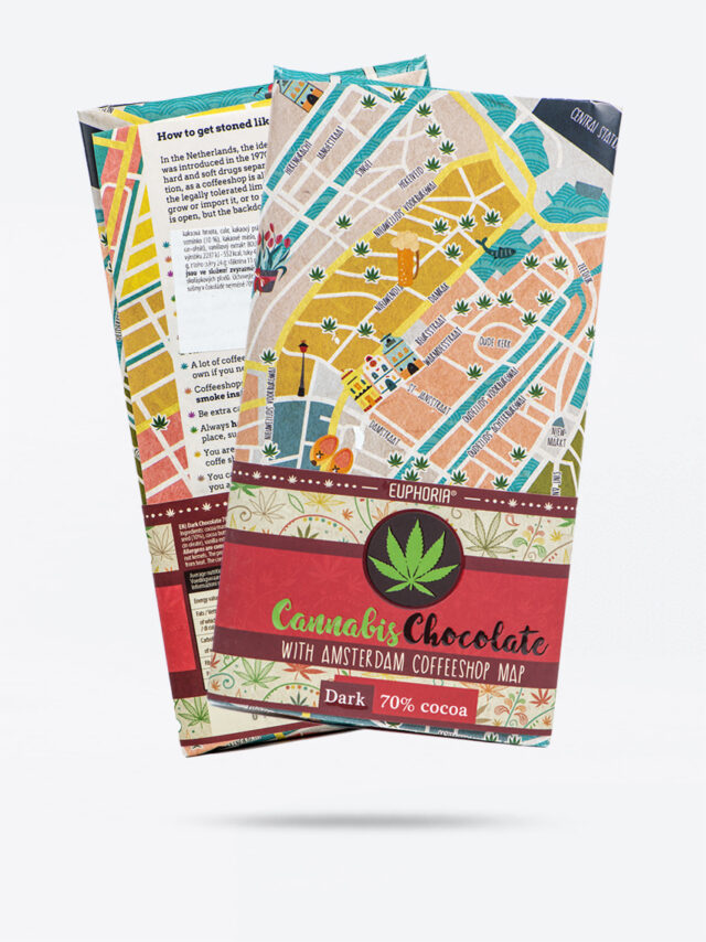 Euphoria Cannabis-Zartbitterschokolade mit 100mg Cannabis