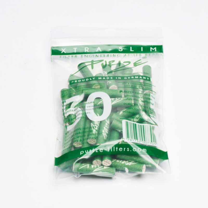 Purize Xtra Slim Aktivkohlefilter, 50er-Pack, grün