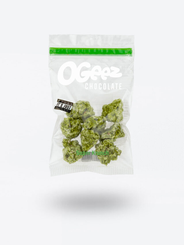 OGeez Chocolate 35g, Schokolade in Weed-Optik – Bild 5