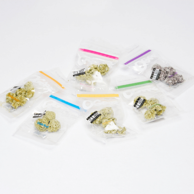OGeez Krunch. Schokolade in Weed-Optik