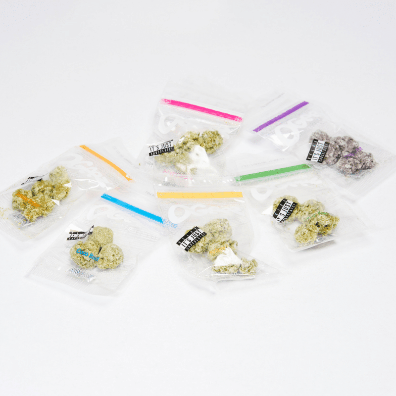 OGeez Krunch. Schokolade in Weed-Optik