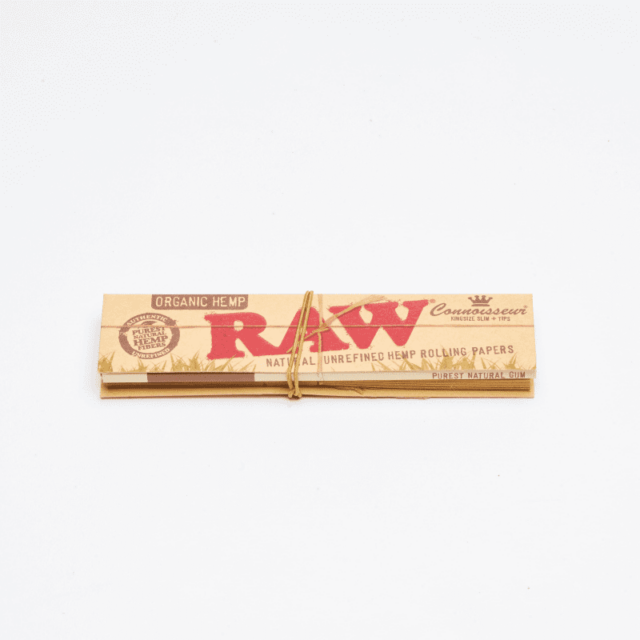 RAW Organic Hemp Tips + Papers, Slim Size