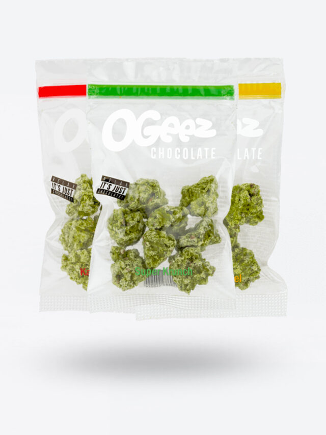 OGeez Chocolate 35g, Schokolade in Weed-Optik – Bild 2