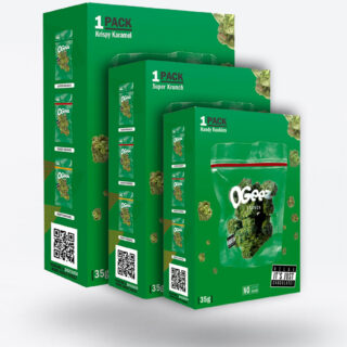 OGeez Chocolate 35g, Schokolade in Weed-Optik