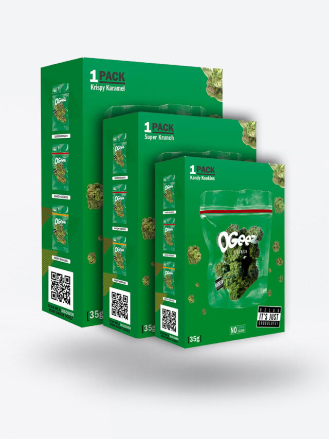 OGeez Chocolate 35g, Schokolade in Weed-Optik