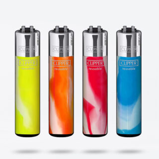 CLIPPER Feuerzeug Fluo Nebula Branded