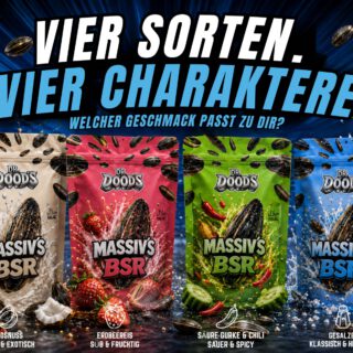Dr. Dood’s Massiv’s BSR Sonnenblumenkerne 4er Bundle – 4 × 100 g